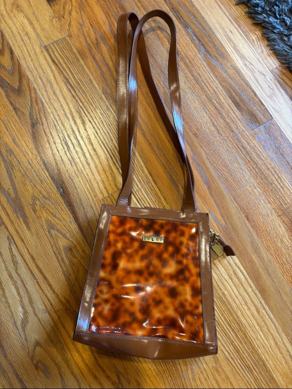 Fred Hayman Beverly Hills vintage- Brown Tortoiseshell Crossbody Shoulder Bag
